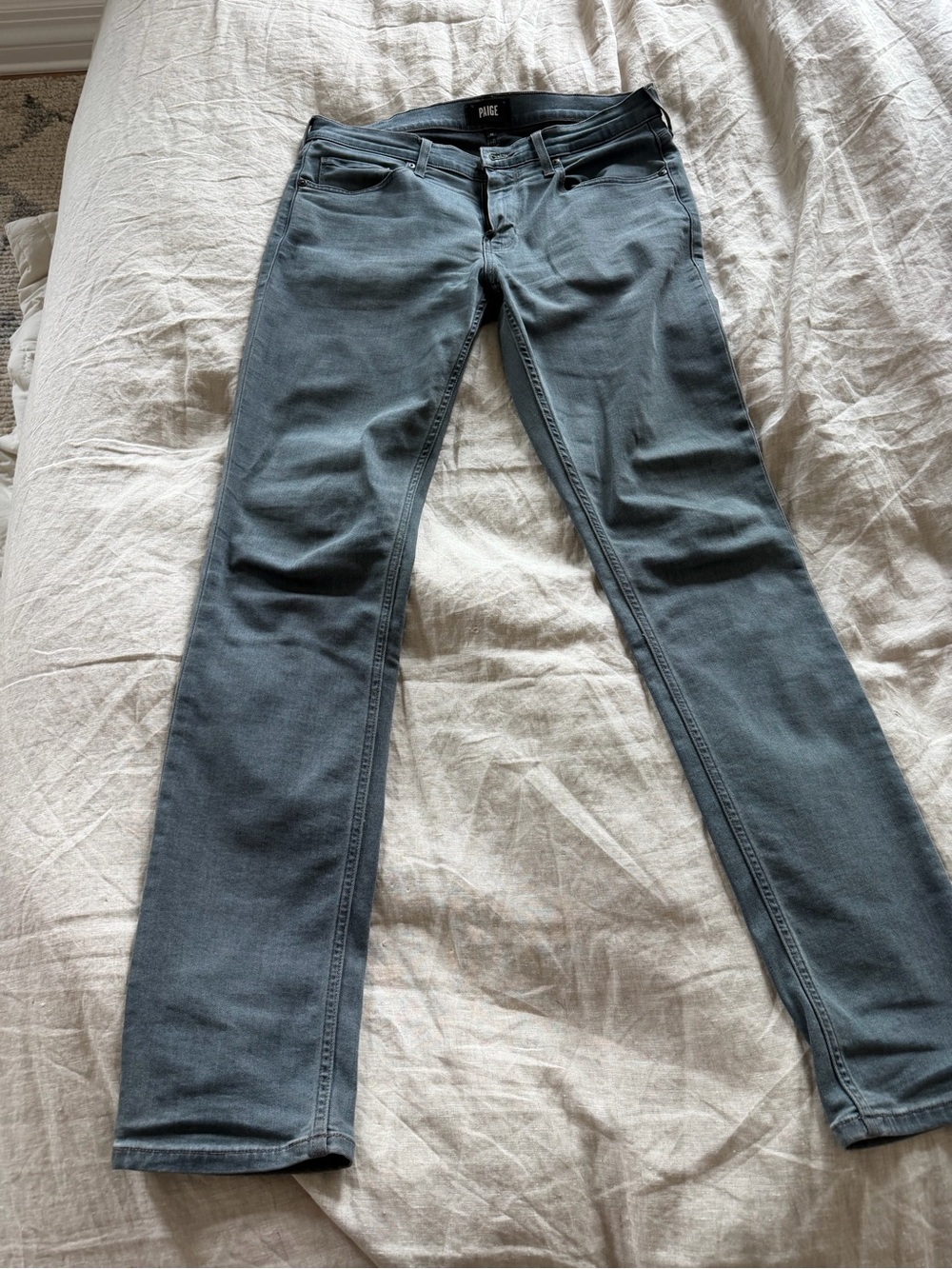 PAIGE Men’s Skinny Jeans in Slate Blue Wash